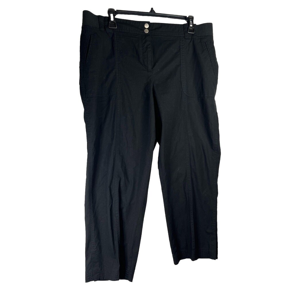 chicos capris size 2 Black Pants Crop